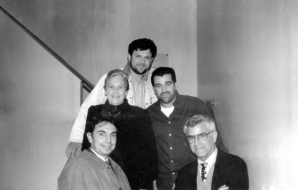 Gregory Perrucci con l'enologo Roberto Cipresso