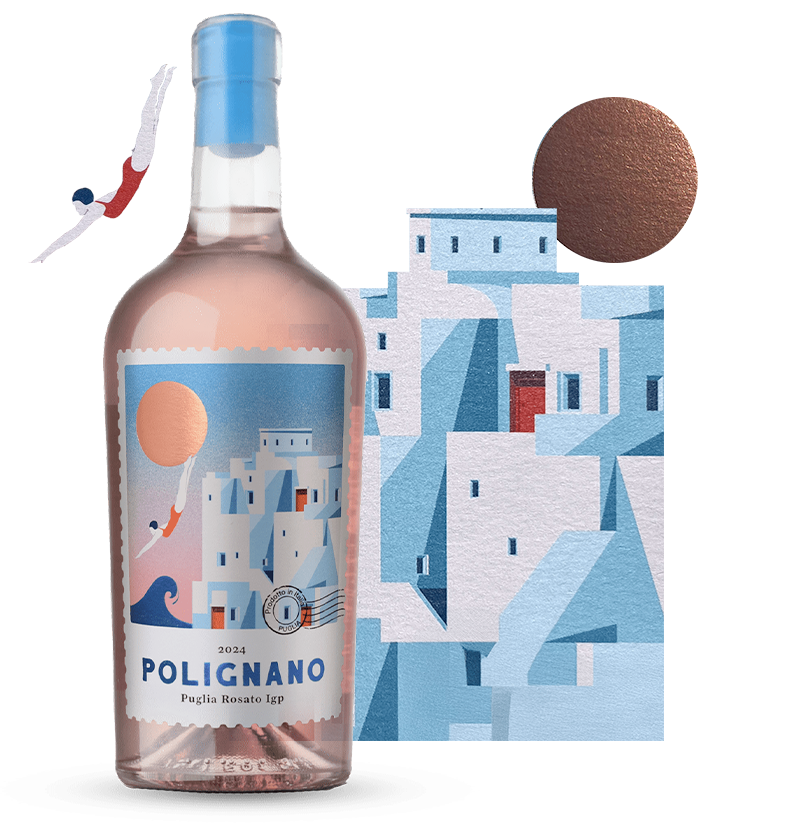 Bottiglia di Polignano Puglia Rosato IGP